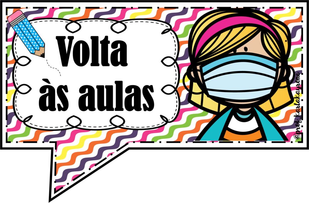 Plaquinha de volta às aulas