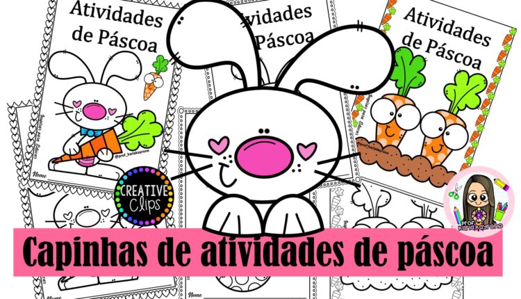 Capinhas de atividades de páscoa