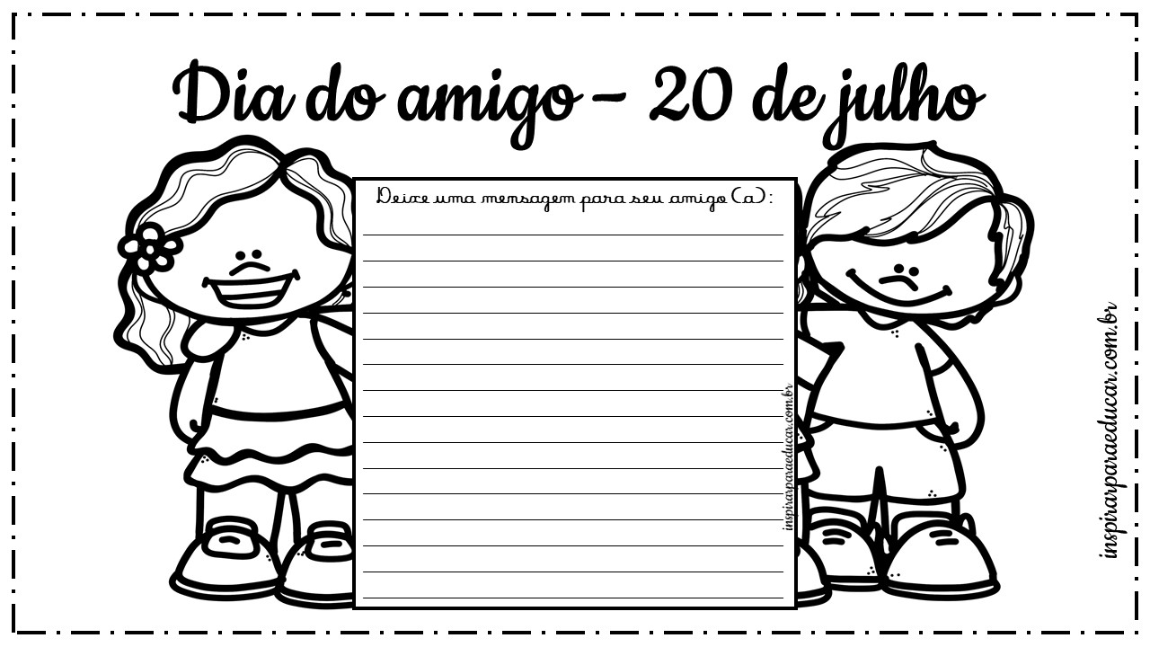 Atividade interativa dia do amigo