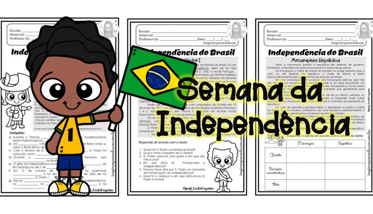 Atividade dia da independência do Brasil