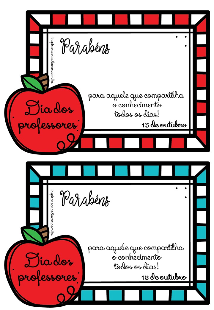 Lembrancinha dia dos professores