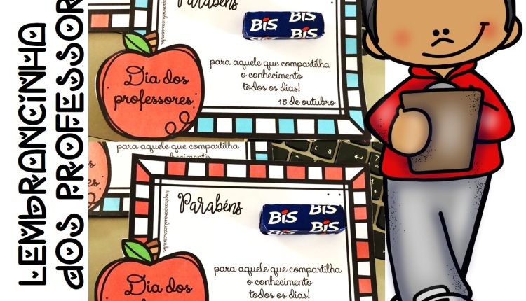 Lembrancinha dia dos professores