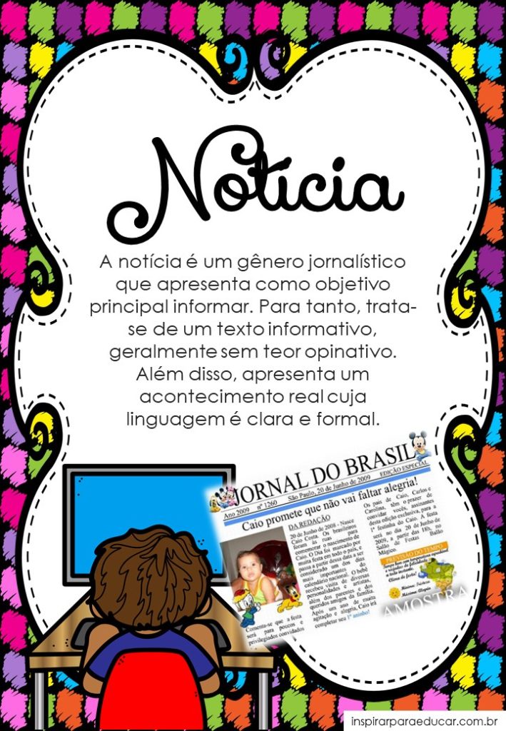 Cartazes gêneros textuais