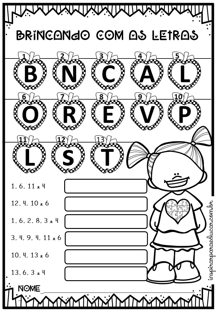 Atividades de alfabetização