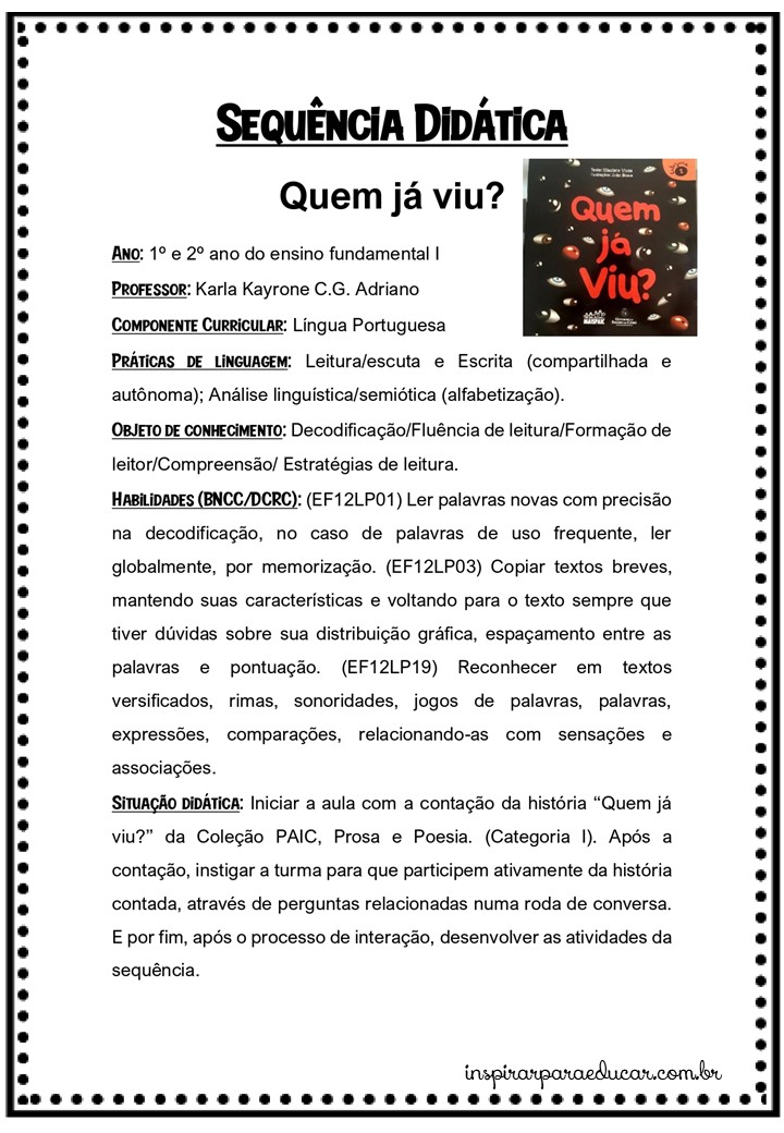 Sequência didática