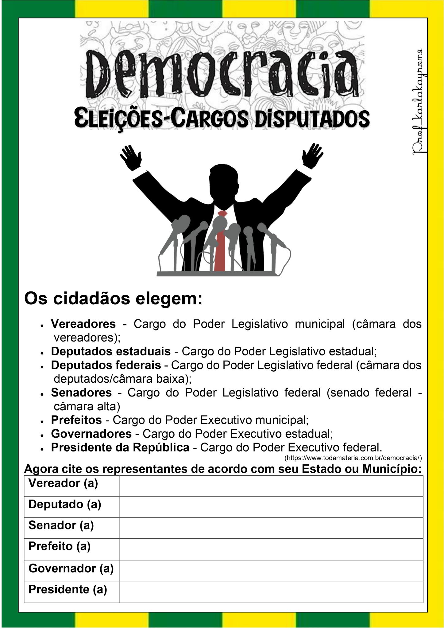 Atividades sobre eleições