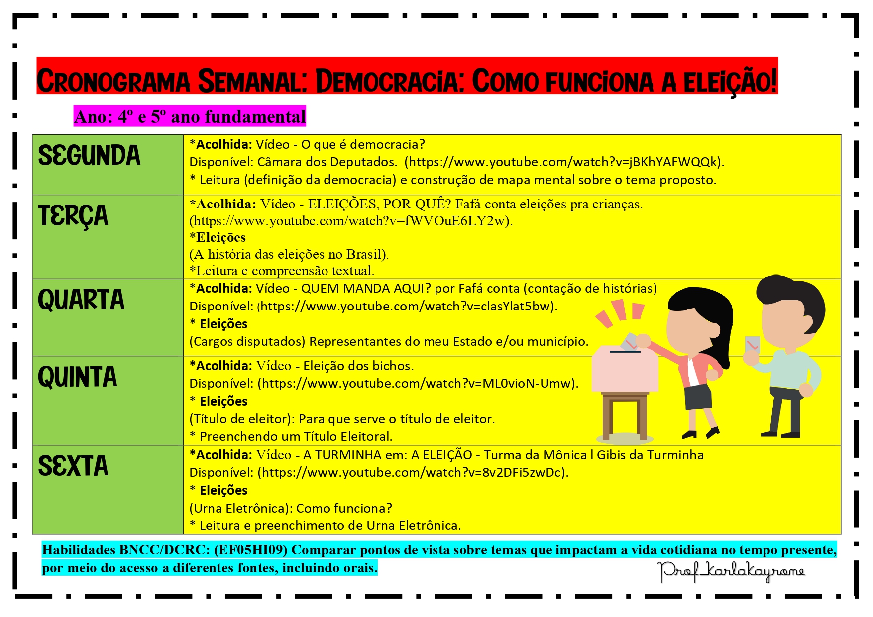 Atividades sobre eleições