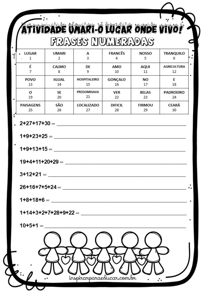 sequência didática "Umari o lugar onde vivo"