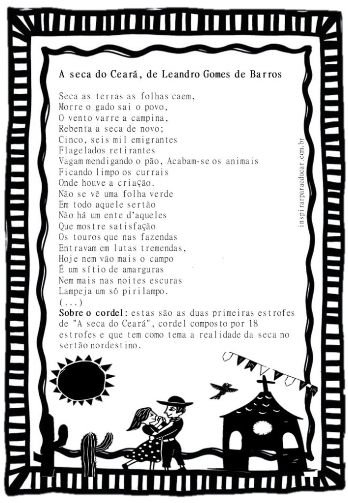 Textos: Poemas de cordel.