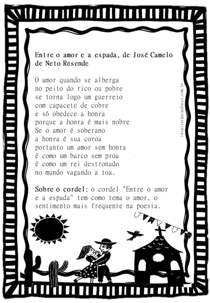 Textos: Poemas de cordel.