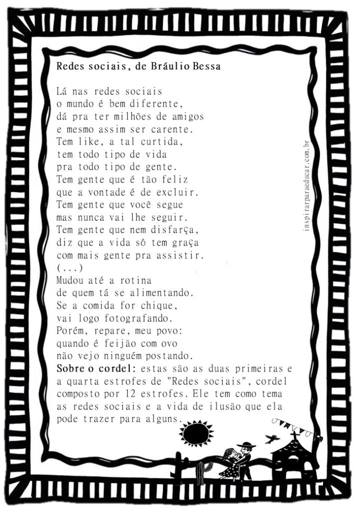 Textos: Poemas de cordel.