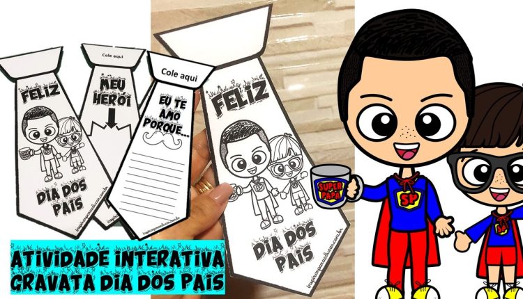 Atividade interativa gravata dia dos pais