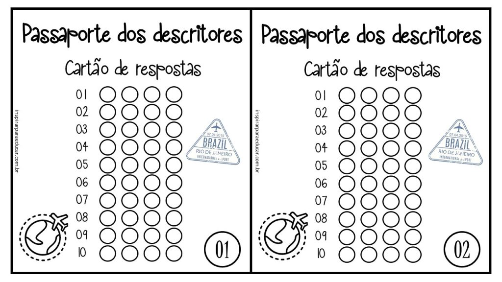 Passaporte dos descritores
