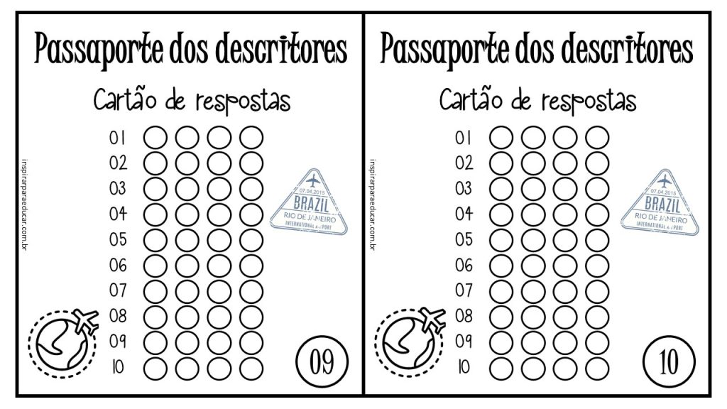 Passaporte dos descritores