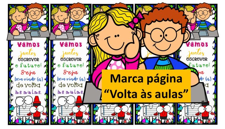 Marcador de página volta às aulas