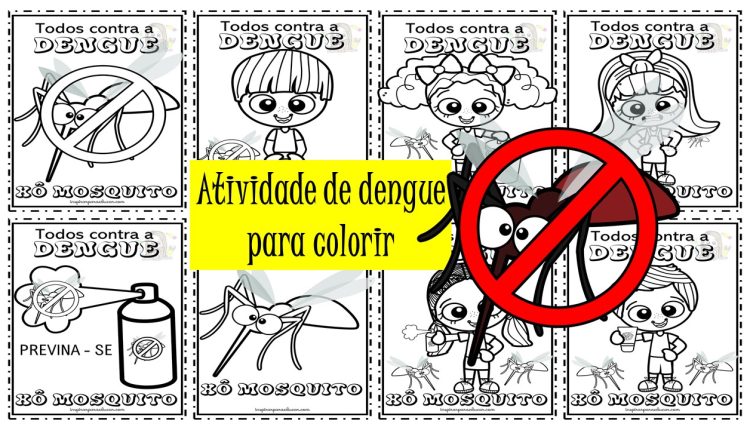 Atividade da dengue para colorir