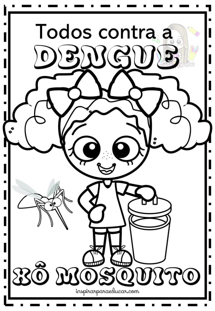 Atividade da dengue para colorir