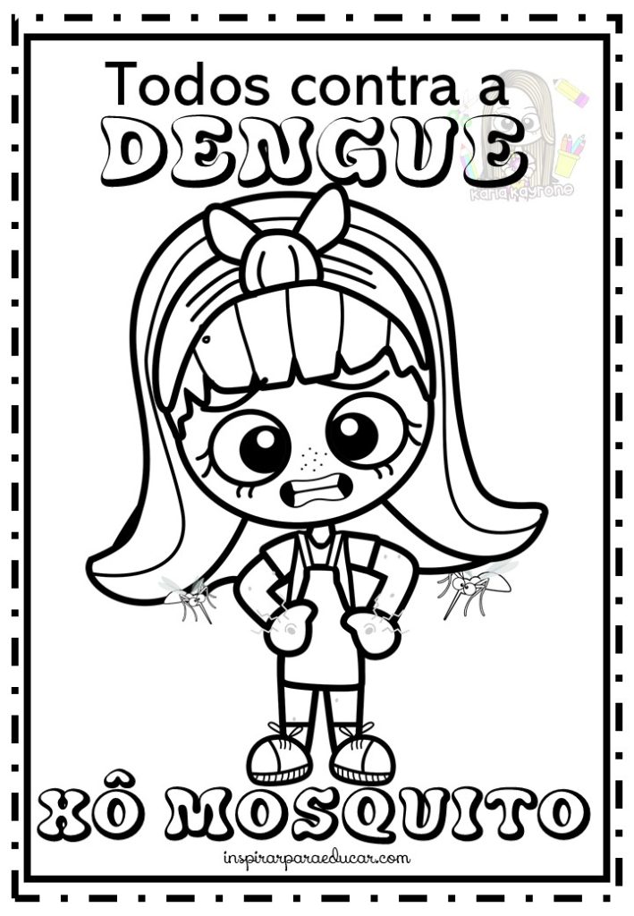 Atividade da dengue para colorir
