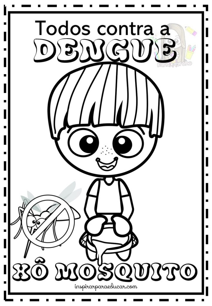 Atividade da dengue para colorir