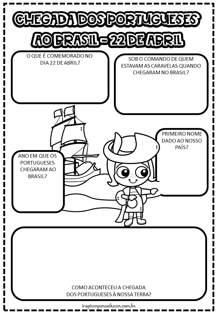 Atividade descobrimento do Brasil